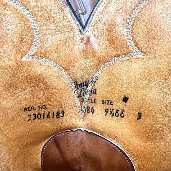 Men’s Tony Lama Leather Western Cowboy Boots - Picture 8 of 8